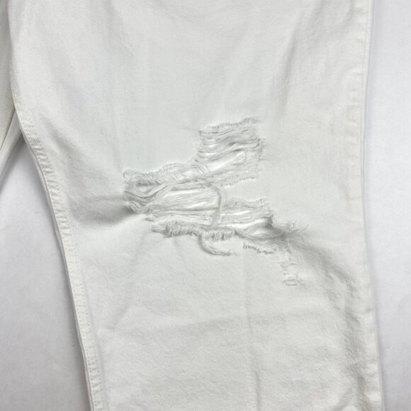 NWT Good American Jeans Women's Size 20 Good '90s Duster Natural Fray White - Picture 4 of 16